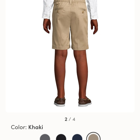 *School uniform ! Lands End Khaki Shorts - Picture 2 of 5